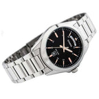 Reloj Casio MTP-1370D-1A2V Acero Inoxidable Negro Día y Fecha 50M