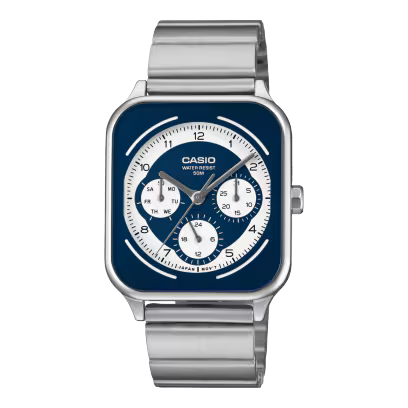 Reloj Casio MTP-M307D-2BVDF Acero Día Fecha 24 Horas 50M