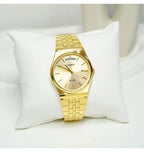 Reloj Casio MTP-B146G-9A Dorado Acero Inoxidable Día y Fecha 50M