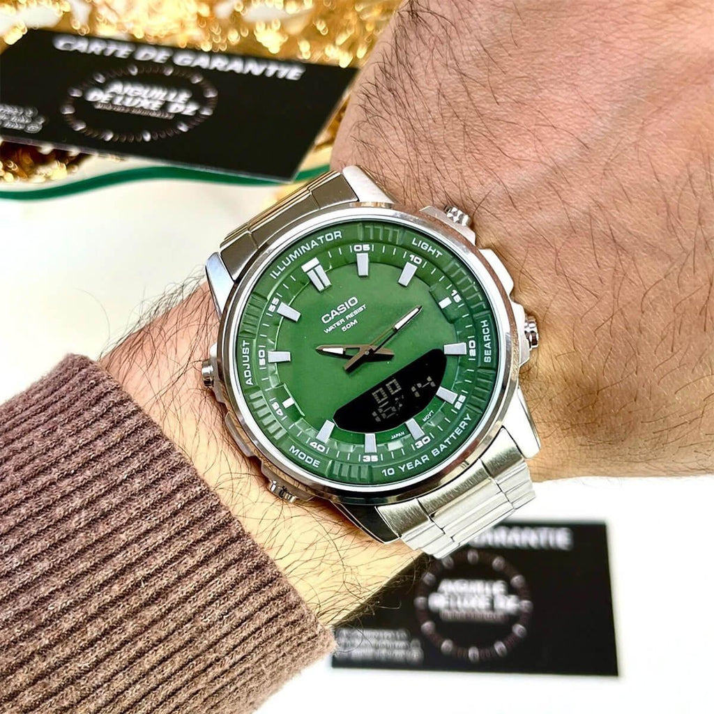Reloj Casio AMW-880D-3AVDF Acero Analógico Digital 50M