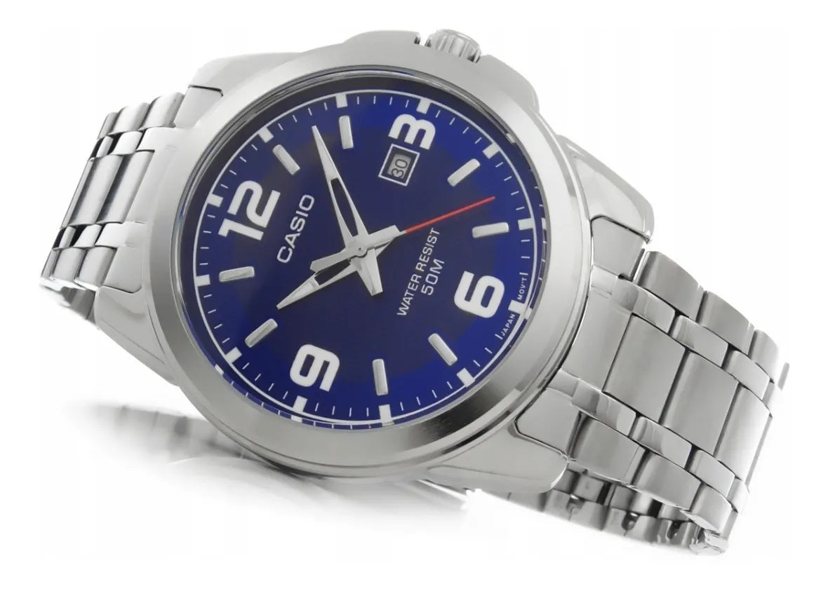 Reloj Casio MTP-1314D-2AV Acero Inoxidable Azul Fecha 50M