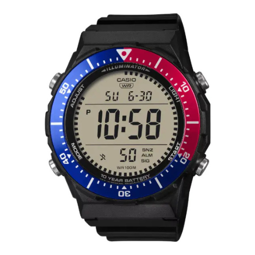 Reloj Casio AE-1700H-1A2V Digital Negro Detalles Azules 100M