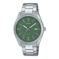 Reloj Casio MTP-1302DA-3AV Acero Inoxidable Esfera Verde Texturizada 50M