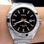 Reloj Casio MTP-1308D-1A2V Negro Acero 50M