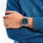Reloj Casio MTP-V005D-2B4 Acero Inoxidable Azul Fecha 30M