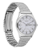 Reloj Casio MTP-V006D-7B2 Acero Inoxidable Esfera Blanca Clásico Elegante