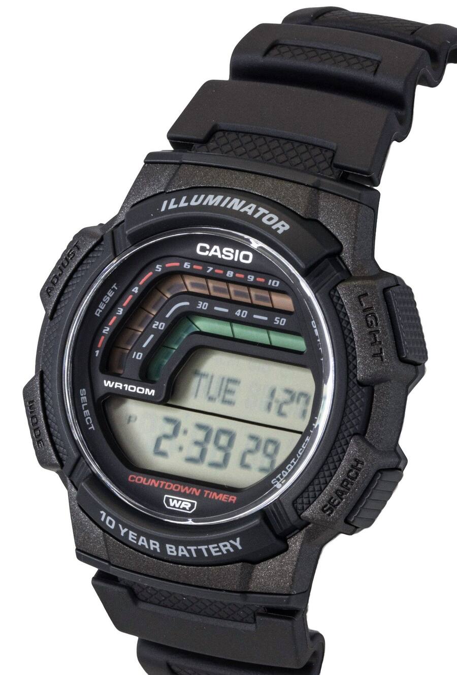 Reloj Casio WS-1800-1AV Negro Digital 100M