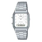 Reloj Casio AQ-230A-7DMQ Plateado Vintage Ana-Digi