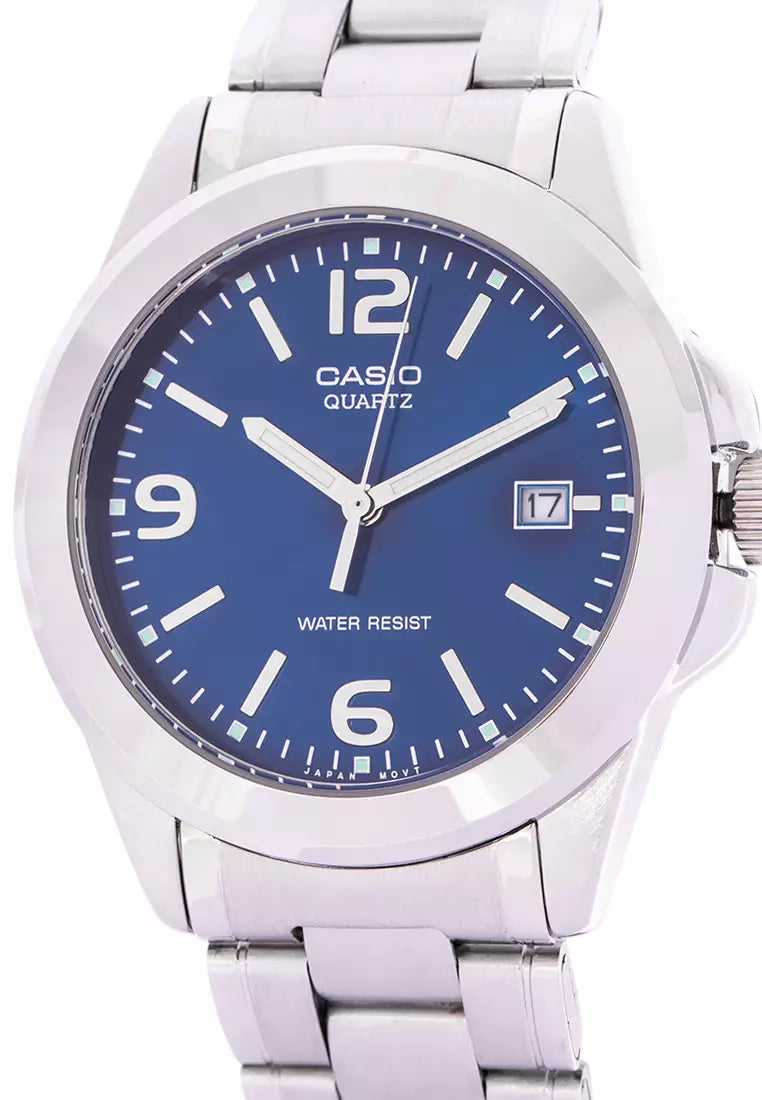 Reloj Casio MTP-1215A-2A Acero Inoxidable Azul 30M