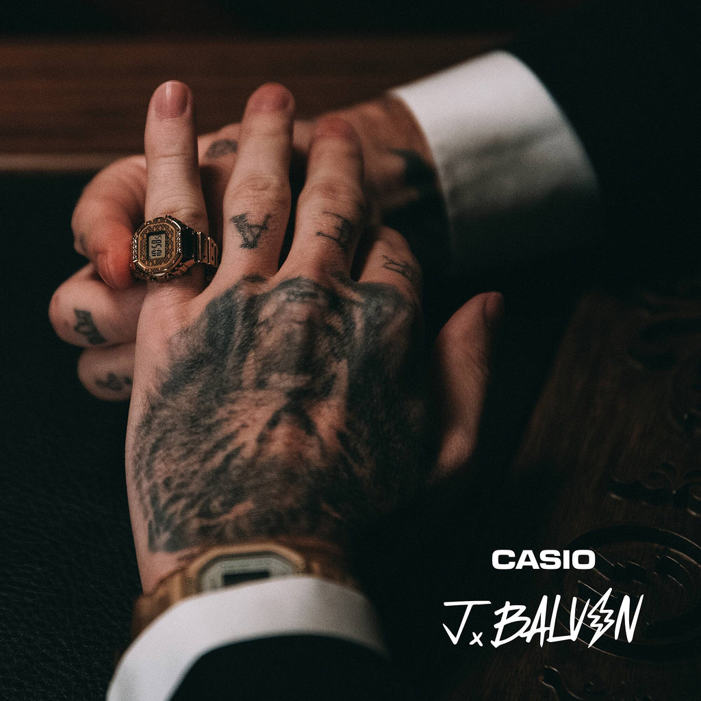Reloj Anillo Casio CRW-001JB-9DR Dorado J Balvin Edición Especial