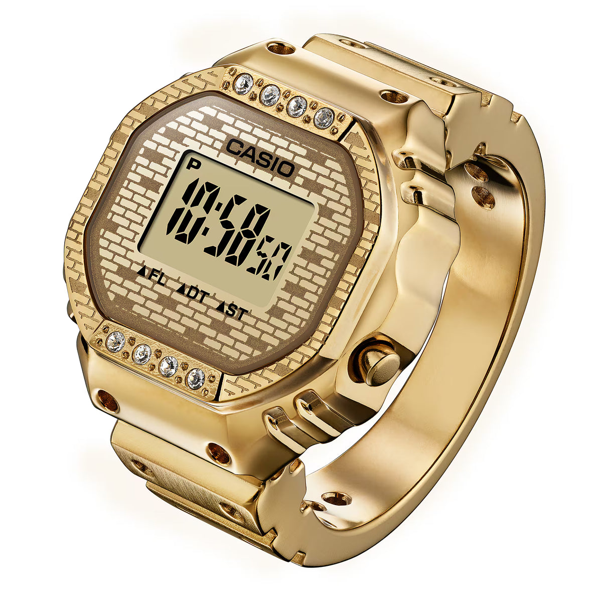 Reloj Anillo Casio CRW-001JB-9DR Dorado J Balvin Edición Especial