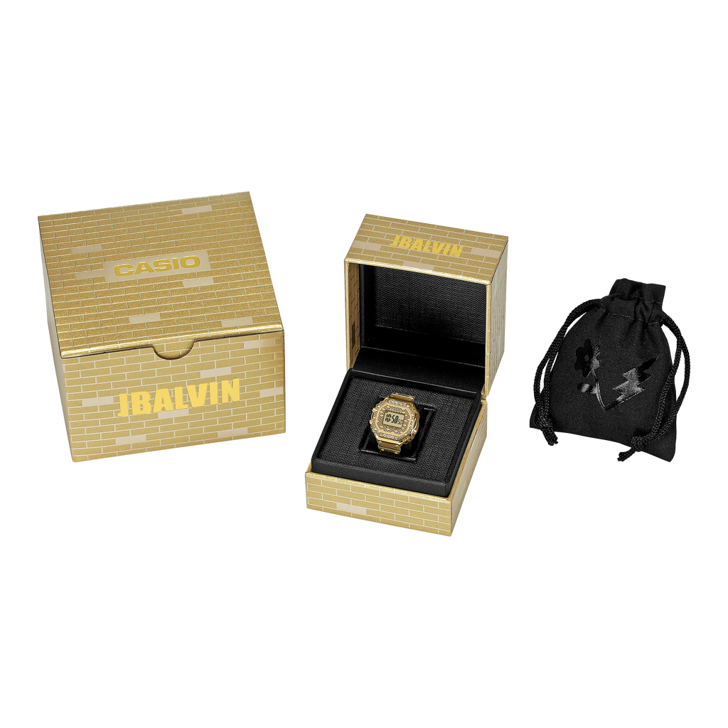 Reloj Anillo Casio CRW-001JB-9DR Dorado J Balvin Edición Especial