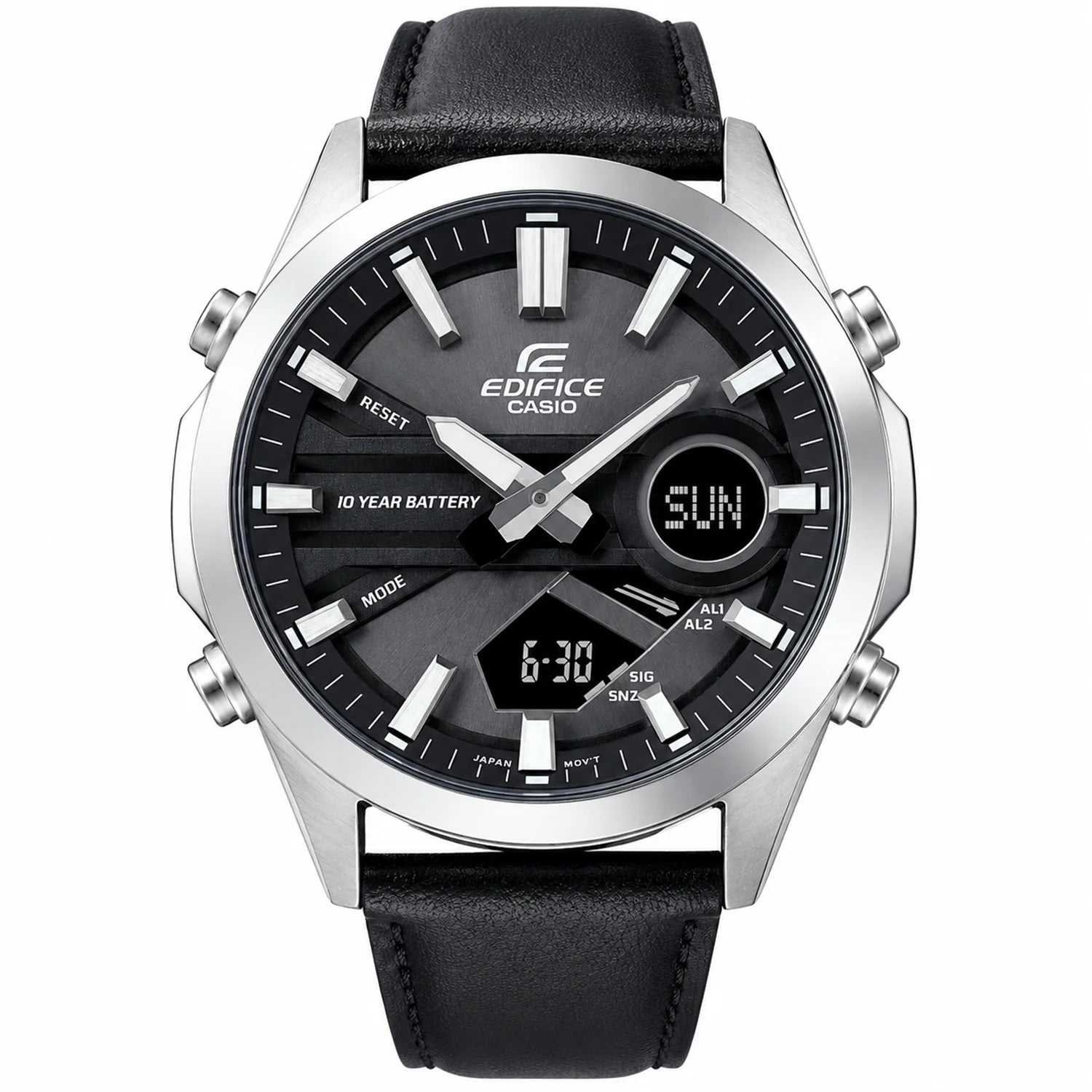 Reloj Casio Edifice EFV-C120L-8ADF Gris Cuero 100M