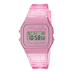 Reloj Casio F-91WS-4 Rosa Transparente Digital