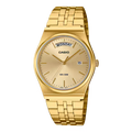 Reloj Casio MTP-B146G-9A Dorado Acero Inoxidable Día y Fecha 50M