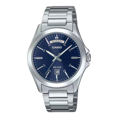 Reloj Casio MTP-1370D-2A2V Azul Acero Multifunción 50M