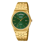 Reloj Casio MTP-B146G-3AV Dorado Esfera Verde Acero Inoxidable 50M