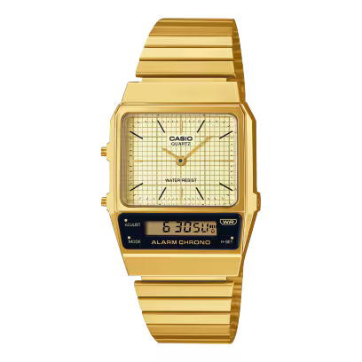 Reloj Casio AQ-800EG-9A Vintage Dorado Analógico Digital