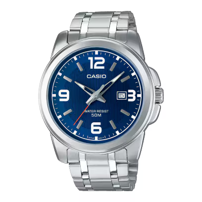 Reloj Casio MTP-1314D-2AV Acero Inoxidable Azul Fecha 50M