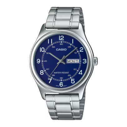 Reloj Casio MTP-V006D-2B Acero Inoxidable Esfera Azul Clásico