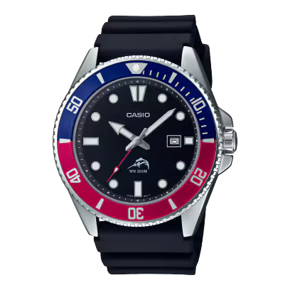Reloj Casio MDV-106B-1A2V Duro Marlin 200M Bisel Azul Diver