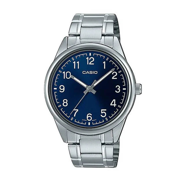Reloj Casio MTP-V005D-2B4 Acero Inoxidable Azul Fecha 30M