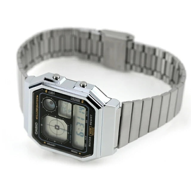 Reloj Casio Vintage A130WE-1ADF Plateado Digital Retro