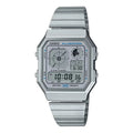 Reloj Casio Vintage A130WE-7ADF Plateado Digital LCD Azul
