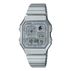 Reloj Casio Vintage A130WE-7ADF Plateado Digital LCD Azul