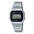 Reloj Casio Vintage A158WEA-1DF Plateado Digital Negro