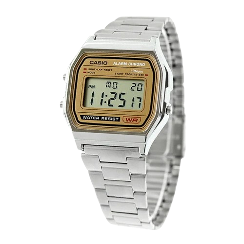 Reloj Casio Vintage A158WEA-9DF Plateado Digital Clásico