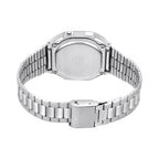 Reloj Casio A168WA-1 Plateado Digital Vintage Acero Inoxidable