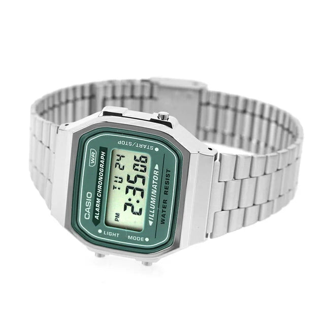 Reloj Casio Vintage A168WA-3AYDF Plateado Digital Electroluminiscente