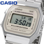 Reloj Casio A168WA-8AY Plateado Digital Vintage Acero Inoxidable