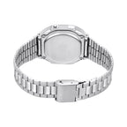 Reloj Casio A168WA-8AY Plateado Digital Vintage Acero Inoxidable