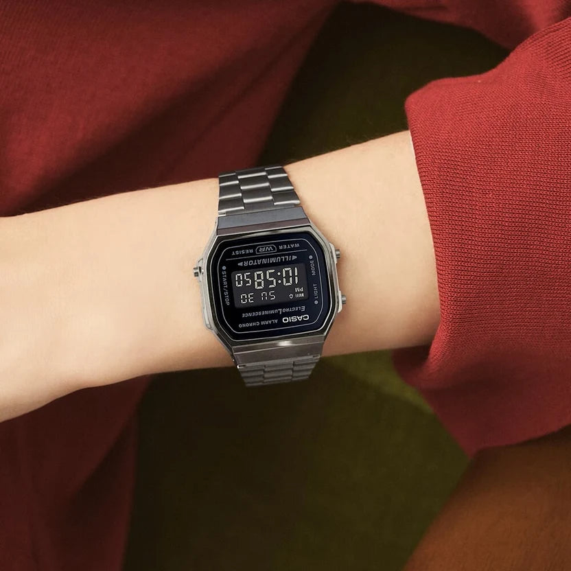 Reloj Casio Vintage A168WGG-1BDF Gris Digital Electro-Luminiscente