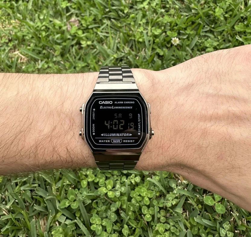 Reloj Casio Vintage A168WGG-1BDF Gris Digital Electro-Luminiscente