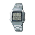 Reloj Casio Vintage A178WA-1ADF Plateado Digital Batería 10 Años