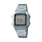 Reloj Casio Vintage A178WA-1ADF Plateado Digital Batería 10 Años
