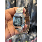 Reloj Casio Vintage A178WA-1ADF Plateado Digital Batería 10 Años