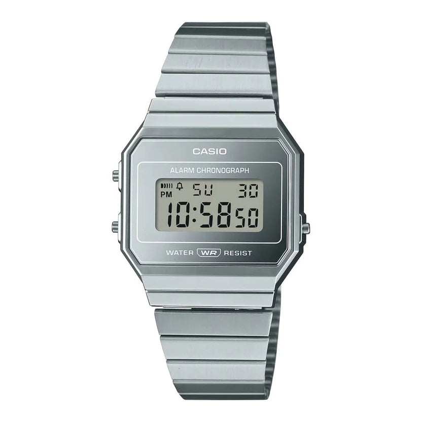 Reloj Casio A700WEV-7A Plateado Retro Acero