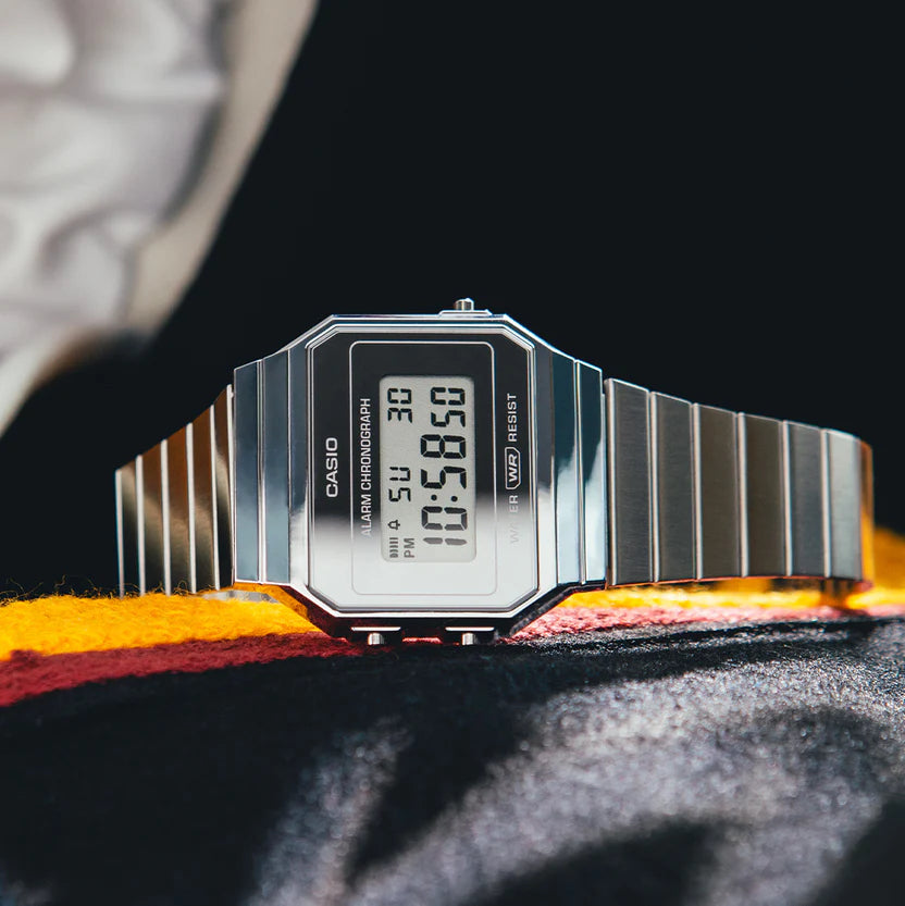 Reloj Casio A700WEV-7A Plateado Retro Acero