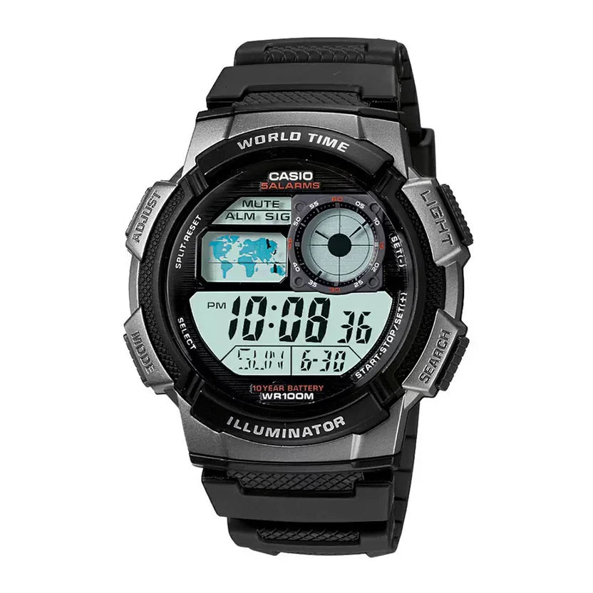 Reloj Casio AE-1000W-1BV Negro Digital 100M