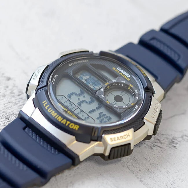 Reloj Casio AE-1000W-2AVDF Azul Hora Mundial 100M