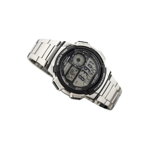 Reloj Casio AE-1000WD-1A Digital Acero Inoxidable Plateado 100M