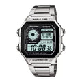 Reloj Casio AE-1200WHD-1AV Acero Inoxidable Digital World Time 100M