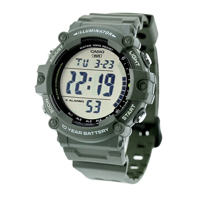 Reloj Casio AE-1500WHX-3AVDF Digital 100M Batería 10 Años