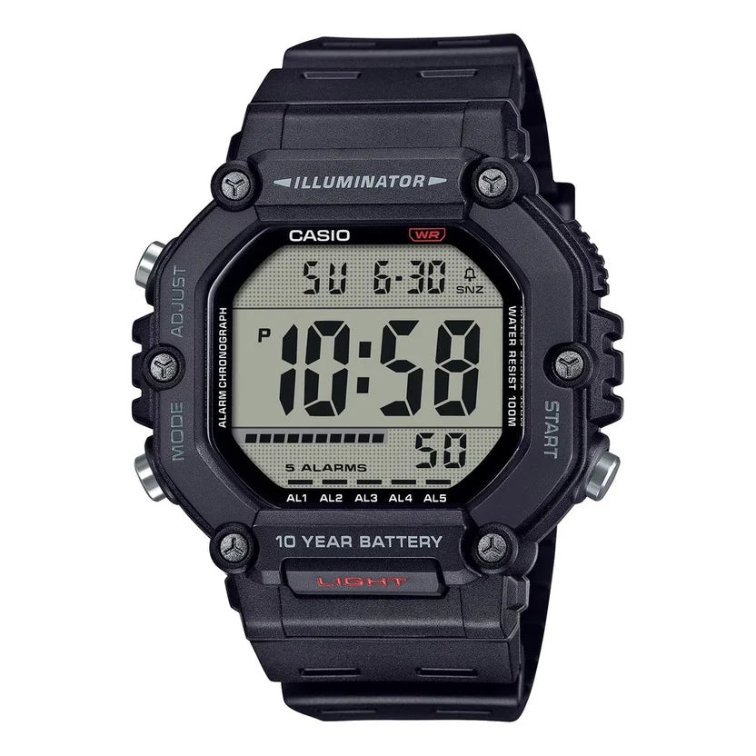 Reloj Casio AE-1600H-1AVDF Negro Digital 100M Batería 10 Años