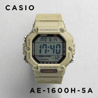 Reloj Casio AE-1600H-5AVDF Beige Digital 100M Batería 10 Años