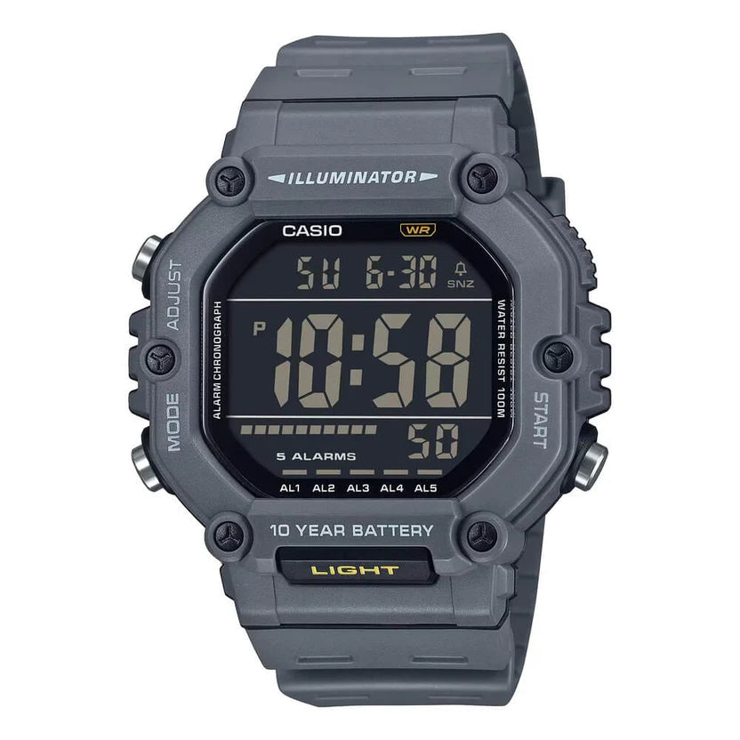Reloj Casio AE-1600H-8BV Resina Gris Digital Deportivo 100M